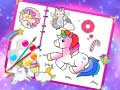 Игра Фабулозната книга за оцветяване на сладки еднорози онлайн