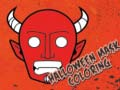 Игра Оцветяваща книга с маски за Хелоуин онлайн