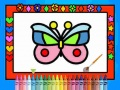 Игра Оцвети и декорирай пеперуди онлайн