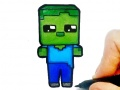Игра Лесно Оцветяване за Деца Mineblox онлайн