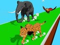 Игра Състезание за трансформация на животни 3D онлайн
