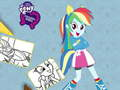 Игра Книга за оцветяване Equestria Girls онлайн