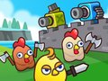 Игра Сливане на Оръдие: Защита на Петелите онлайн
