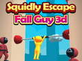 Игра Избягване на Калмари: Fall Guy 3D онлайн