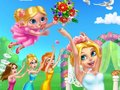 Игра Сватбен ден на цветната момиче онлайн