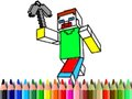 Игра Обратно в училище: Оцветяване на Minecraft онлайн