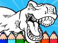 Игра Оцветяване на динозаври за деца онлайн