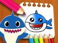 Игра Книга за оцветяване Baby Shark онлайн