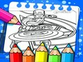 Игра Оцвети Капитан Америка онлайн