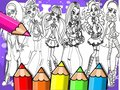 Игра Оцветяваща книга Monster High онлайн