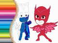 Игра Оцветяване на PJ Masks онлайн