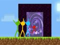 Игра Stickman Паркур Небесна Земя онлайн