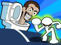 Игра Стикмен срещу Скибиди Тоалет онлайн