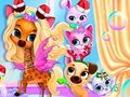 Игра Парти с мехурчета за грижи за домашни любимци онлайн