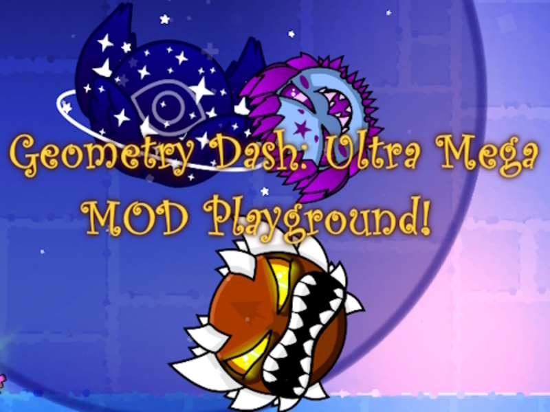 Игра Geometry Dash: Ultra Mega Mod Game Site! онлайн