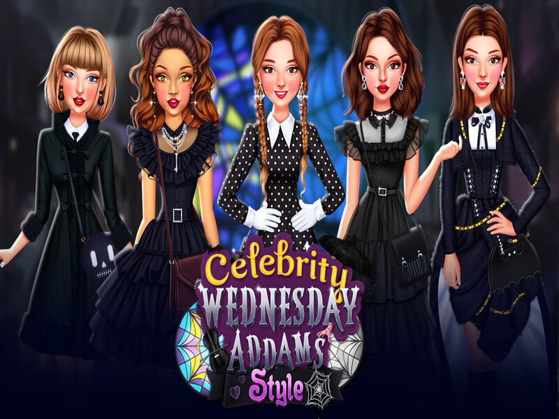 Игра Знаменитости в стила на Wensens Addams онлайн