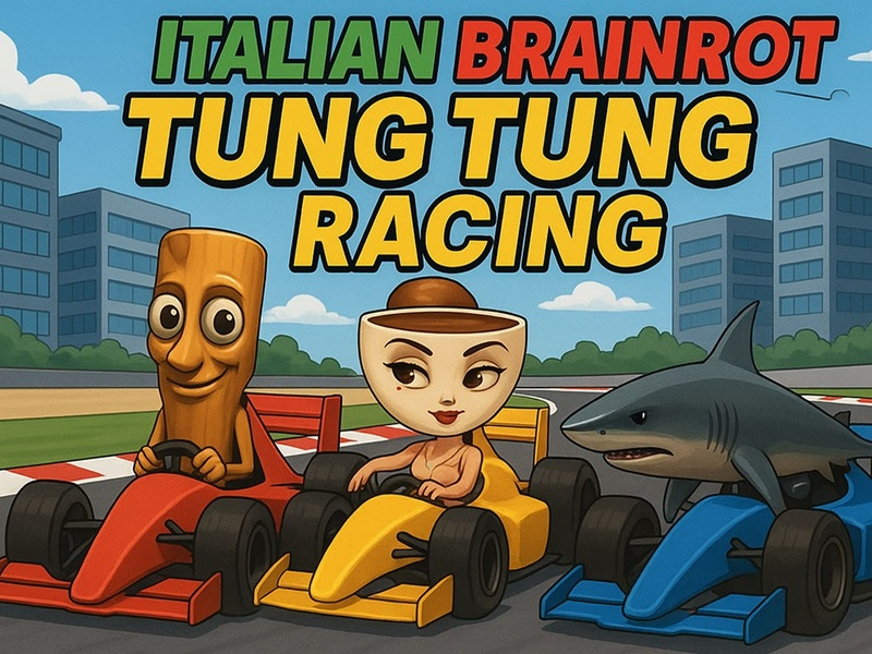 Игра Италиански Brainrot: Tung Tung Racing онлайн