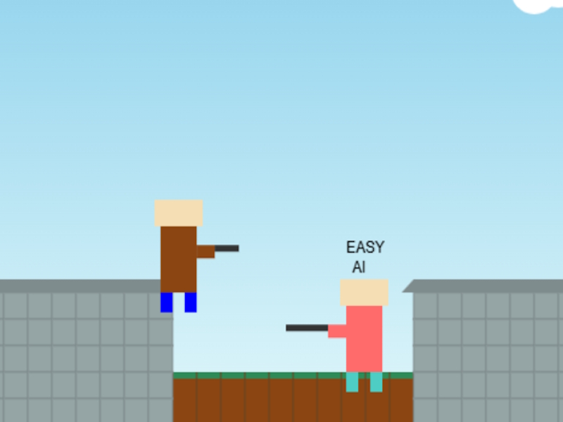 Игра Minecraft Snipers на покрива онлайн