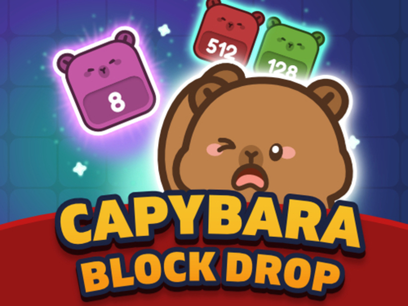 Игра Kapibara: Падане на блокове онлайн