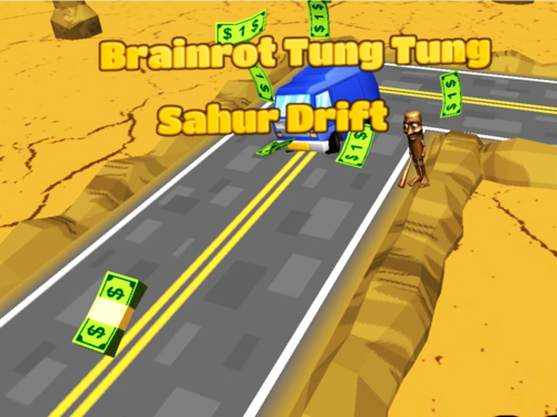 Игра Brainrrot Tung Tung Sahur Drift онлайн