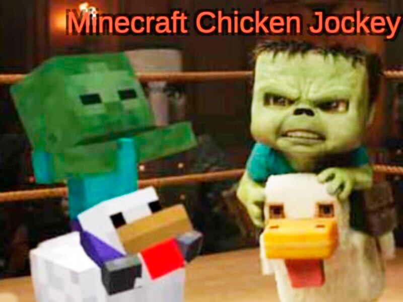 Игра Minecraft: пилешки жокей онлайн